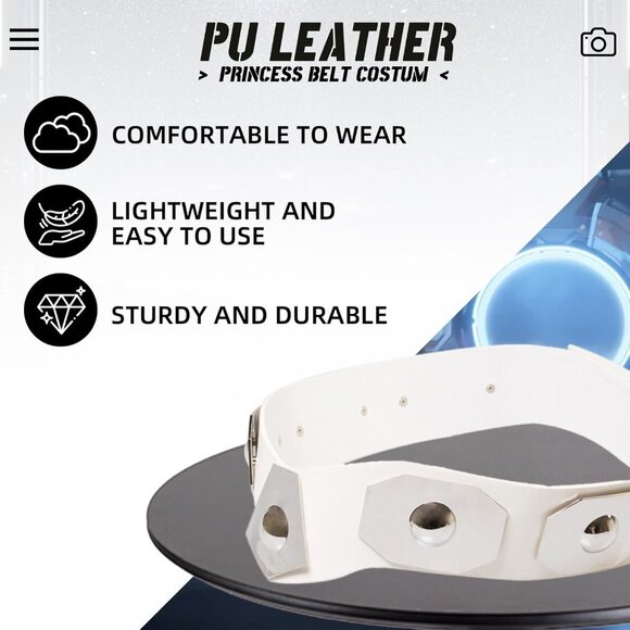 Women Costume Belt Faux Leather Large Halloween Cosplay Accessories - Picture 6 of 7